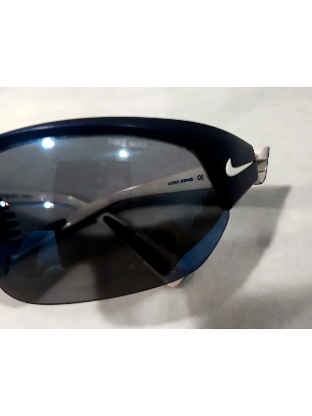 Nike EV0525 414 Skylon Ace Blue White Sports Wrap Sunglasses